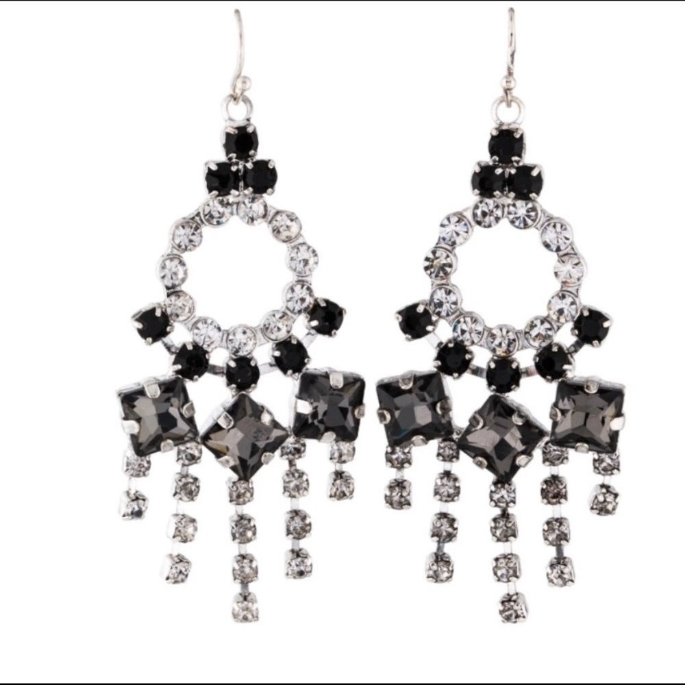 Lulu Frost Crystal Chandelier Statement Earrings